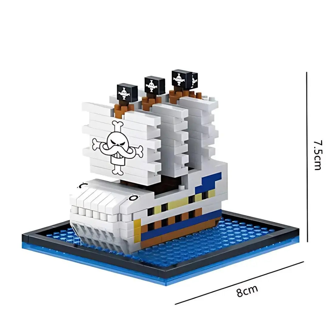 Mini Bateau One Piece en Briques Manga Waves