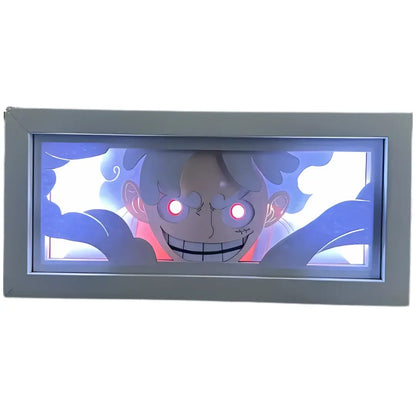 Portrait Led 3D One Piece Manga Waves