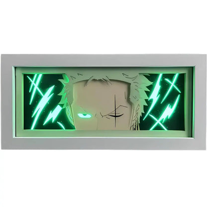 Portrait Led 3D One Piece Manga Waves