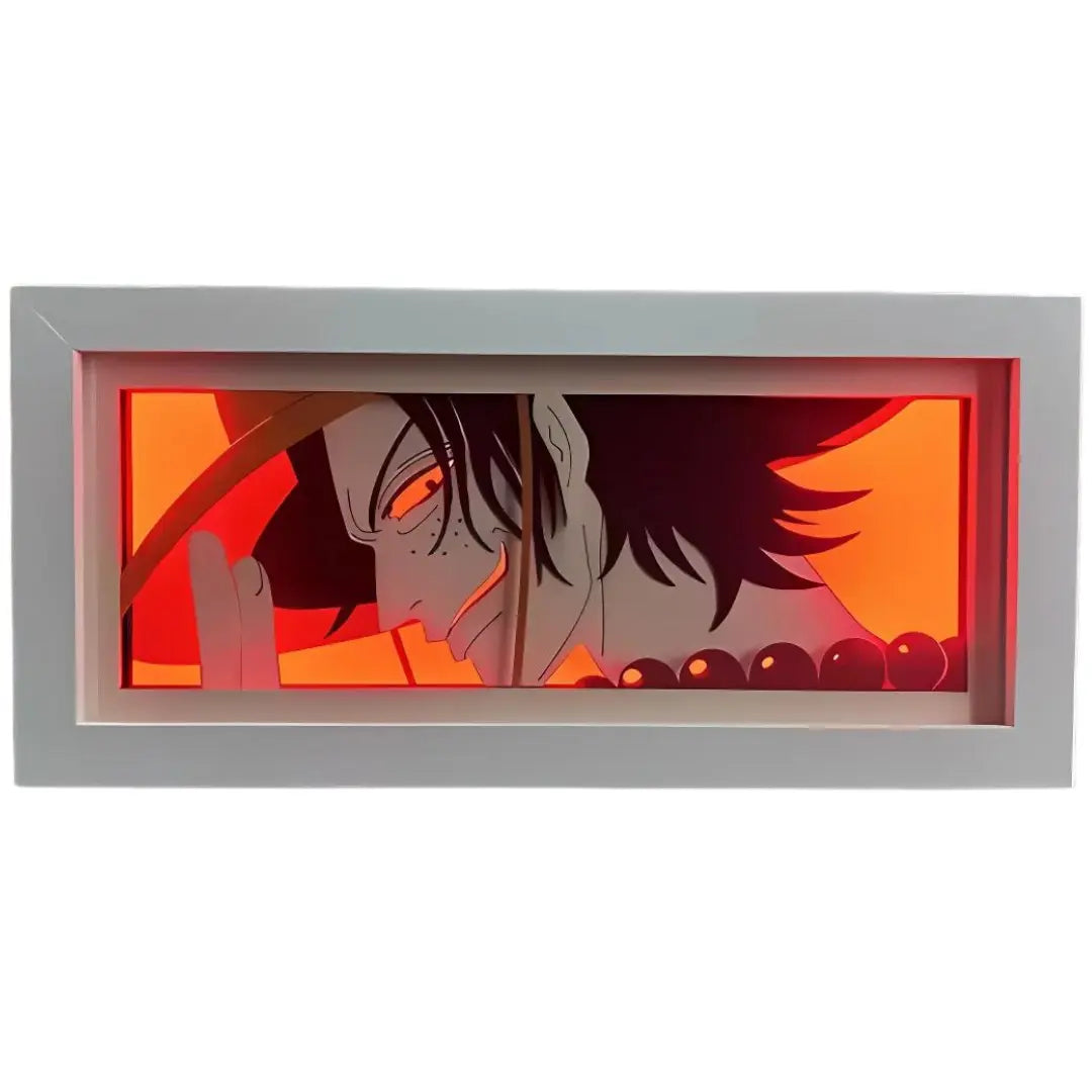 Portrait Led 3D One Piece Manga Waves