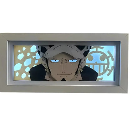 Portrait Led 3D One Piece Manga Waves