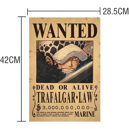 Poster "WANTED" One Piece Manga Waves