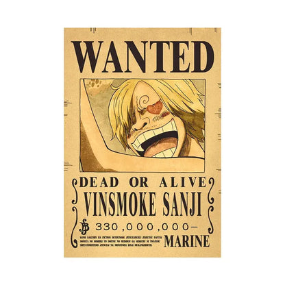 Poster "WANTED" One Piece Manga Waves