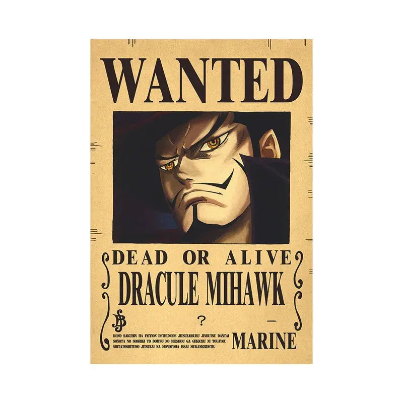 Poster "WANTED" One Piece Manga Waves