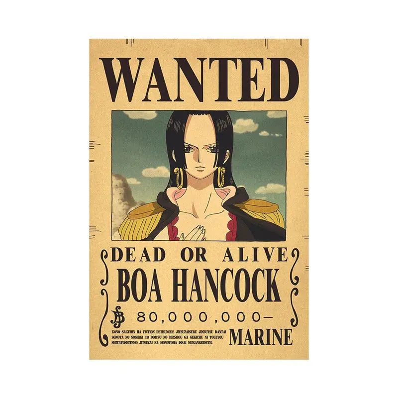 Poster "WANTED" One Piece Manga Waves