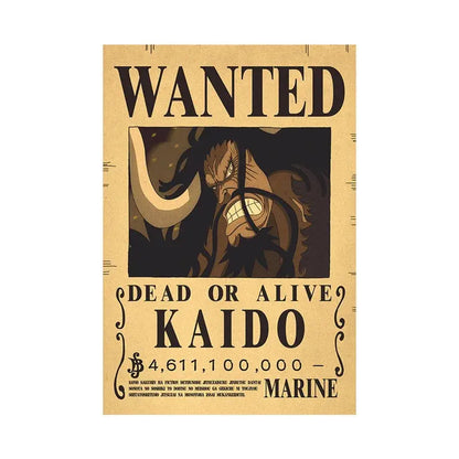 Poster "WANTED" One Piece Manga Waves