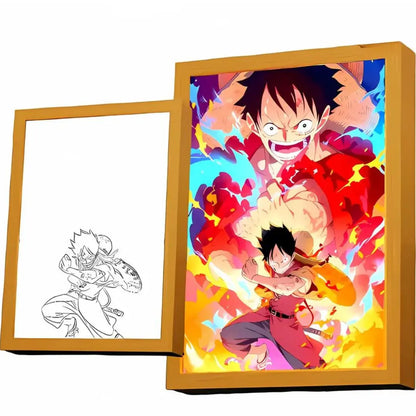 Tableaux Leds One Piece Manga Waves