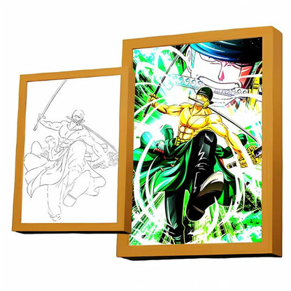 Tableaux Leds One Piece Manga Waves